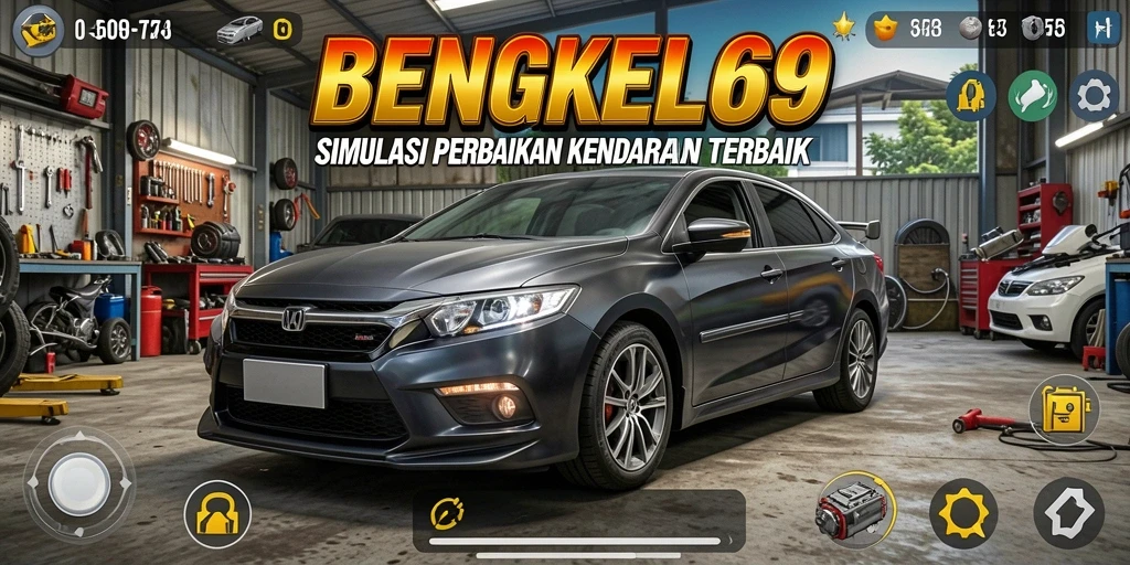 Tampilan menarik dari gameplay BENGKEL69 yang realistis.