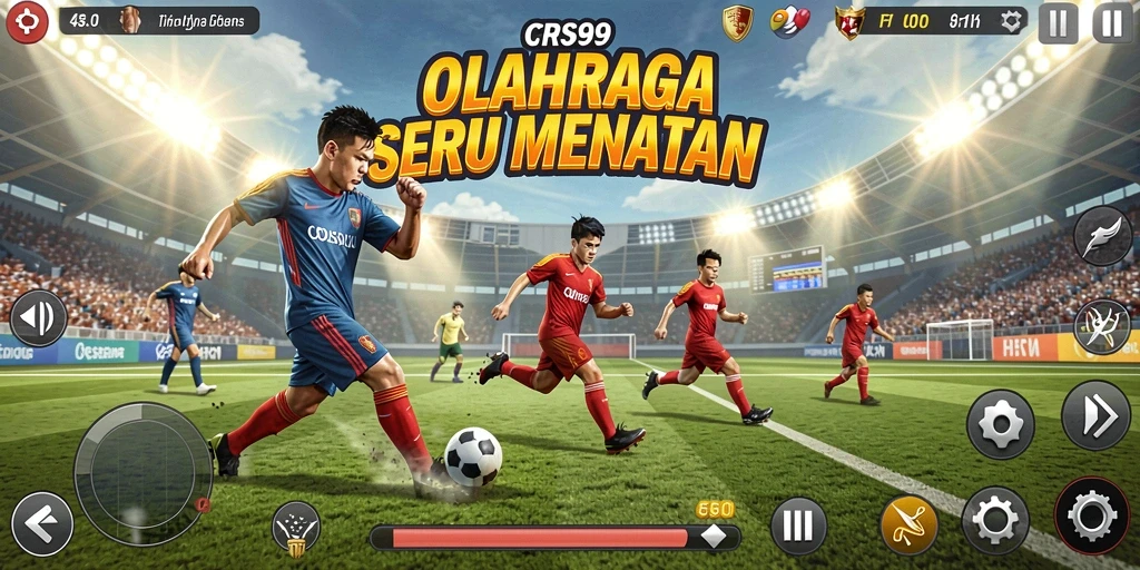 Gambaran gameplay seru dalam CRS99 dengan aksi olahraga yang mendebarkan.