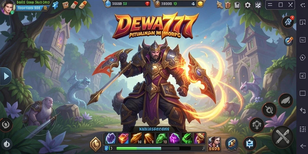 Tampilan gameplay seru dalam DEWA777 yang mendebarkan.