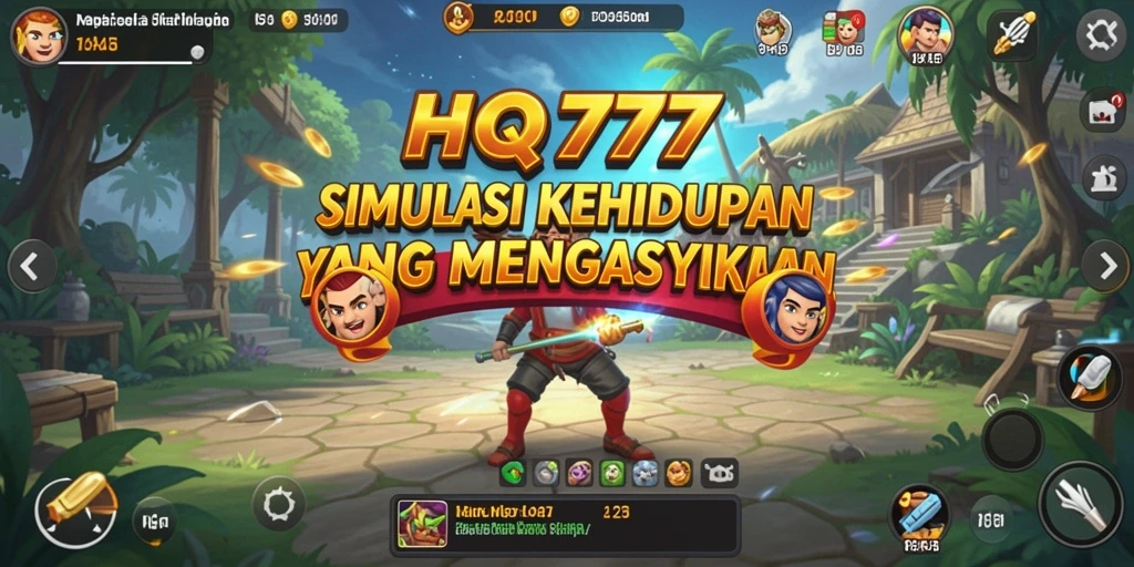 Tampilan gameplay HQ777 yang menawan dan penuh warna.