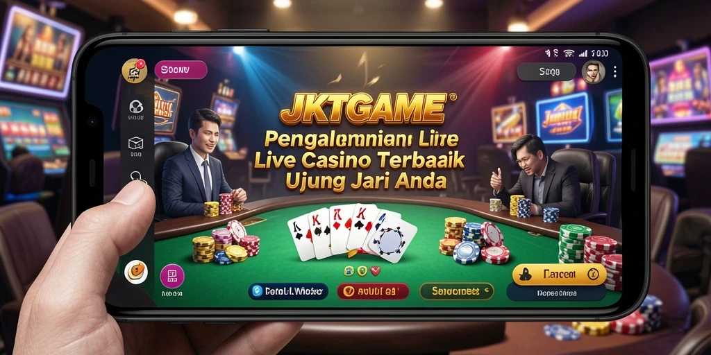 Tampilan utama gameplay <strong>Live Casino</strong> di JKTGAME yang seru dan interaktif.