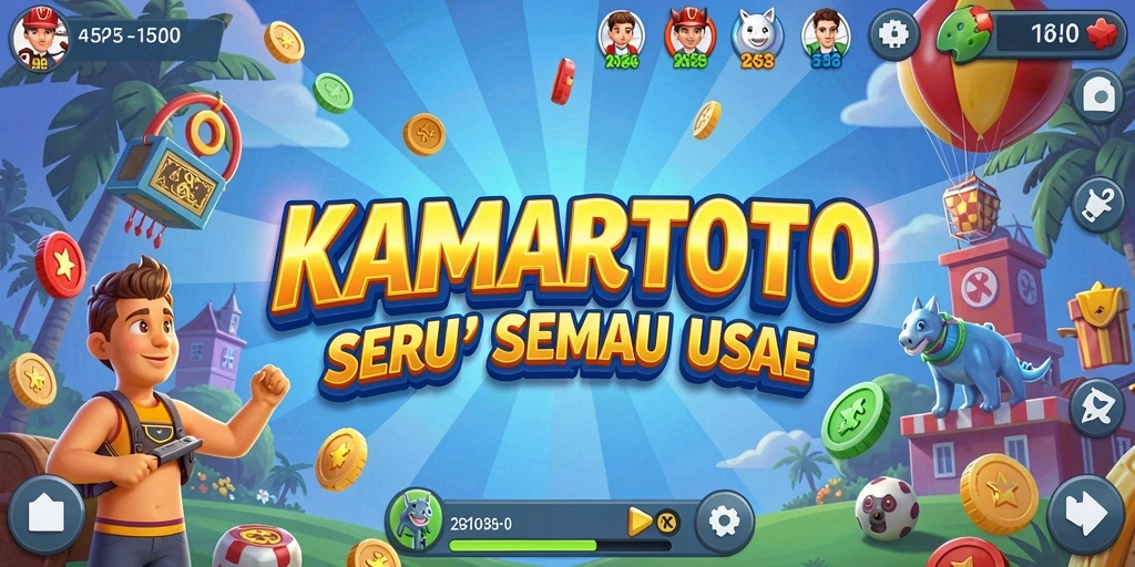 Gameplay KAMARTOTO yang penuh aksi dan tantangan arcade.
