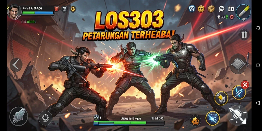 Tangkapan layar menunjukkan aksi pertarungan seru di LOS303.