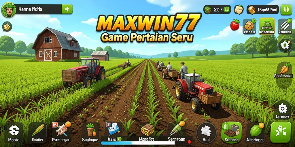 Screenshot gameplay pertanian yang menarik dari MAXWIN77.