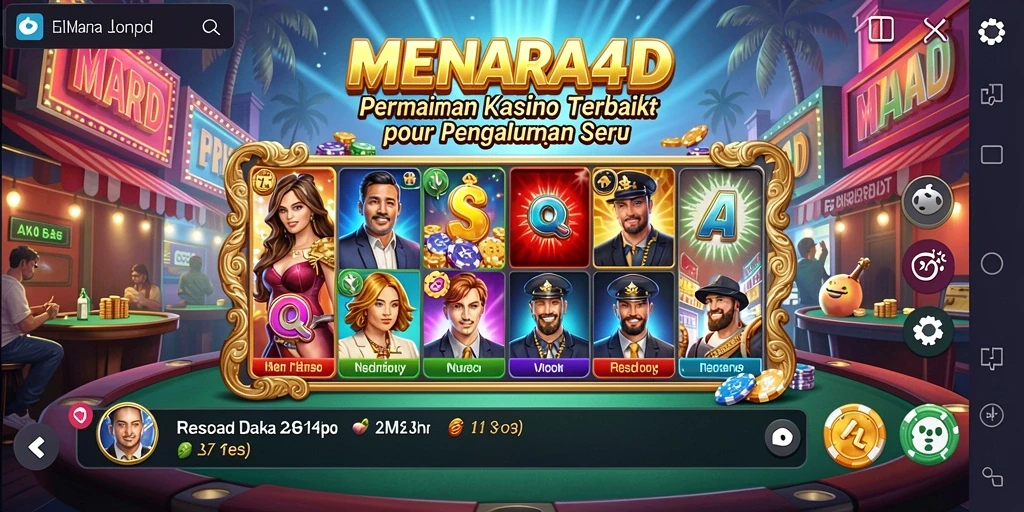 Tampilan gameplay seru di MENARA4D yang membuat ketagihan.