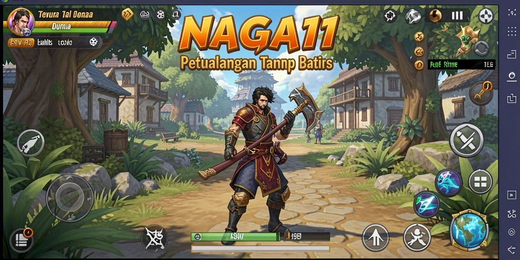 Gameplay NAGA11 yang memukau dengan dunia terbuka yang luas.