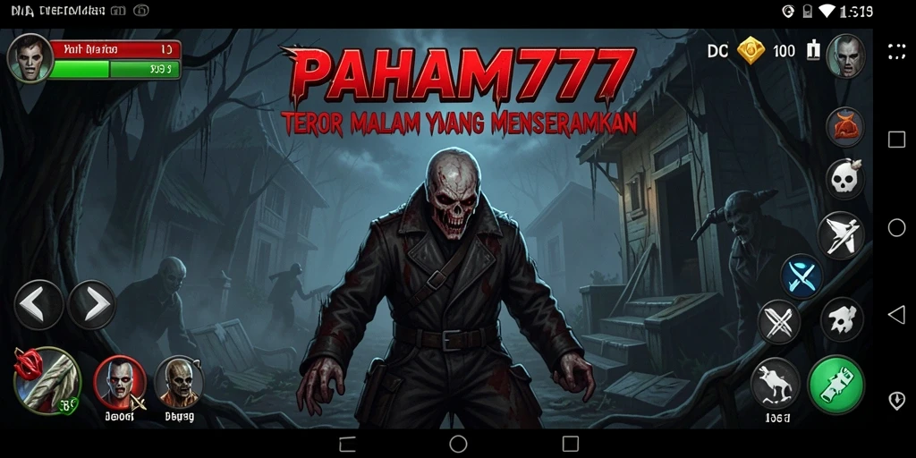 Tangkapan layar PAHAM777 menampilkan momen menegangkan dalam gameplay Horror.