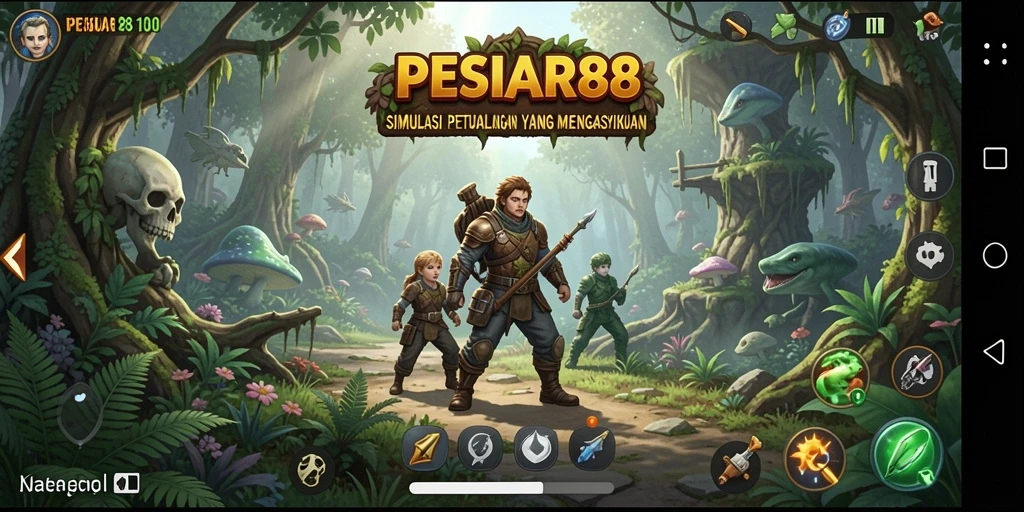 Screenshot menampilkan gameplay PESIAR88 yang seru dan penuh warna.