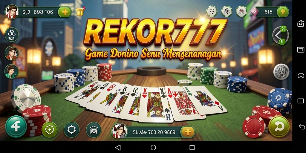 Screenshot gameplay seru dalam permainan Domino REKOR777.