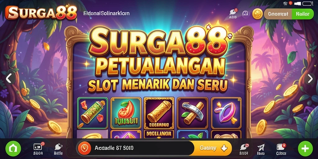 Tampilkan gameplay seru dari permainan slot SURGA88.