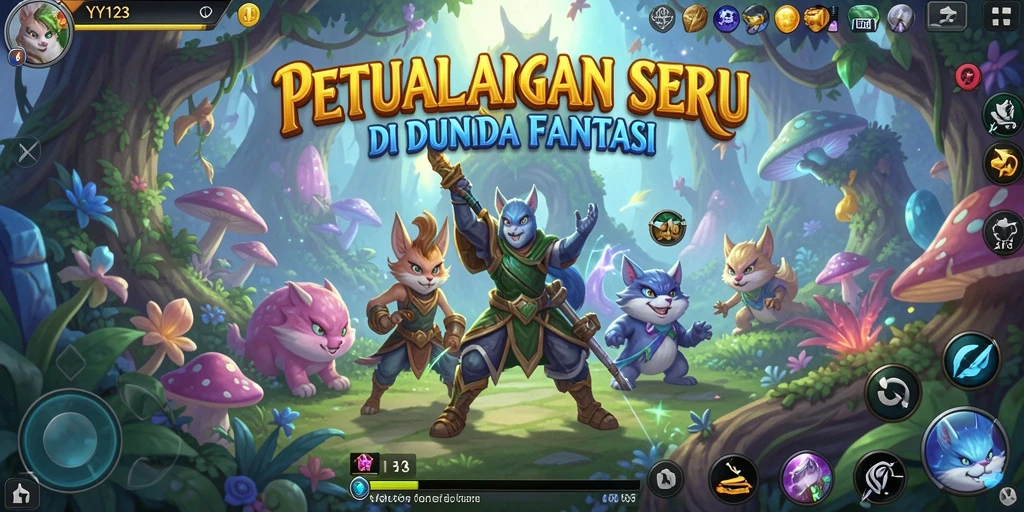 Gameplay seru di dunia petualangan penuh warna